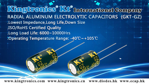 Kingtronics Best Choice of Long Life Radial Aluminum Electrolytic Capacitors